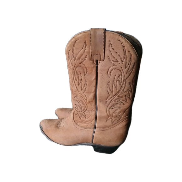 VTG Womens 8 DINGO Cowboy Western Leather Brown Boots Cowgirl Southwest USA - Picture 4 of 8